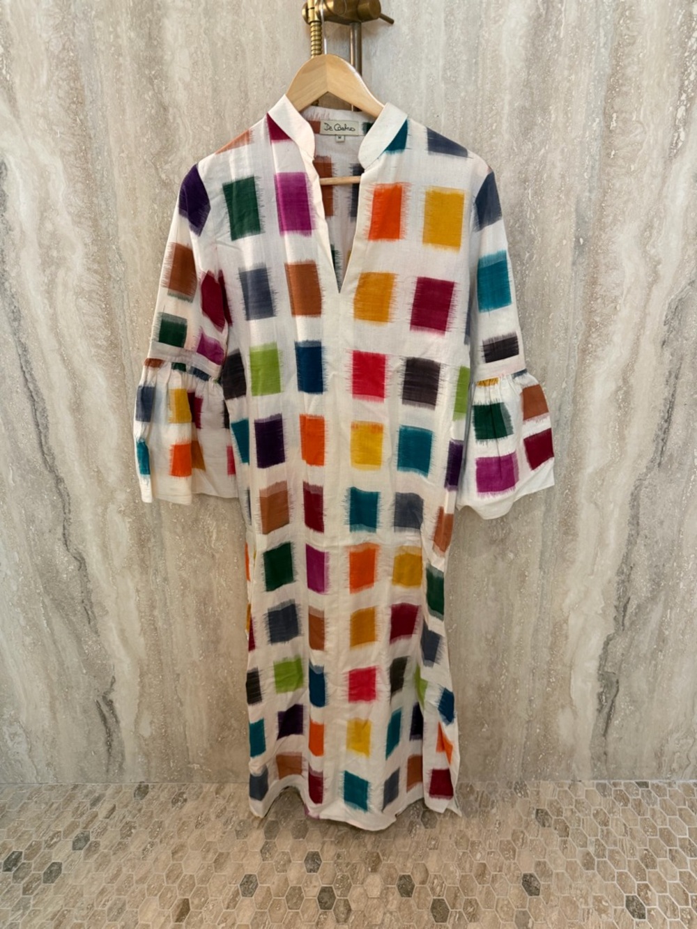 Parampara Print Cotton Tunic Dress - Multicolor